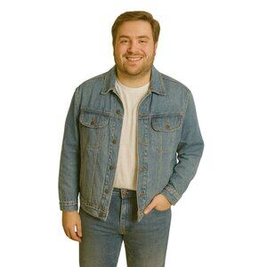 Wrangler Rugged Wear Men's Denim Cowboy Jacket XL